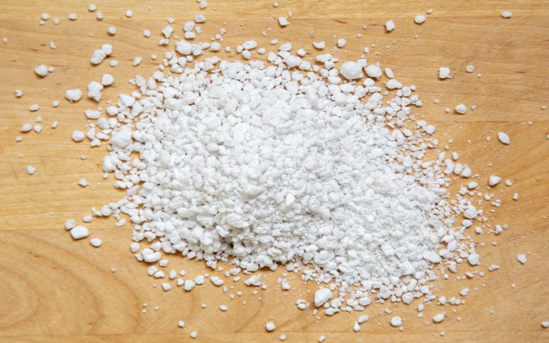 Perlite is a natural substance that appears in the form of volcanic glass or ash